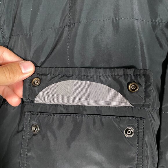 Canali Rain and Wind Tech Black Nylon Jacket - Picture 7 of 12